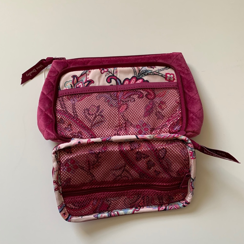 NWT! Vera Bradley Magenta Velvet Compact Organizer - Picture 3 of 5